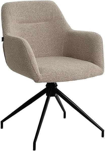 CLP Esszimmerstuhl Merlinda Stoff Teddy, taupe, 326627