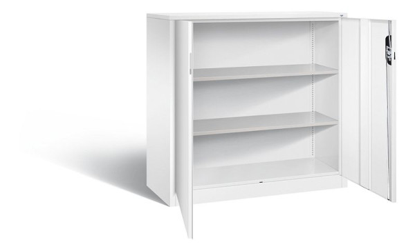 C+P Büroschrank Acurado, H1200xB1200xT500mm, Farbe: Verkehrsweiß, Muldengriff, 3 OH, 9487-1200 S10198