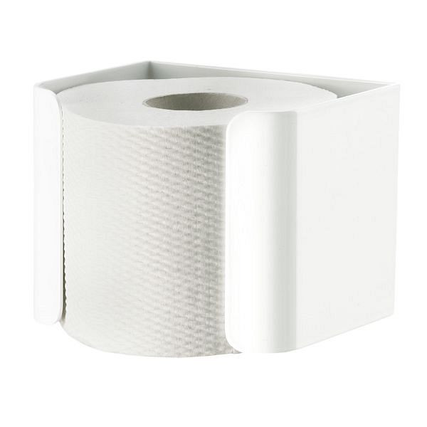 Air Wolf Reserve-Rollenhalter, Serie Omikron II, H x B x T: 102 x 128 x 105 mm, Aluminium weiß, 35-721