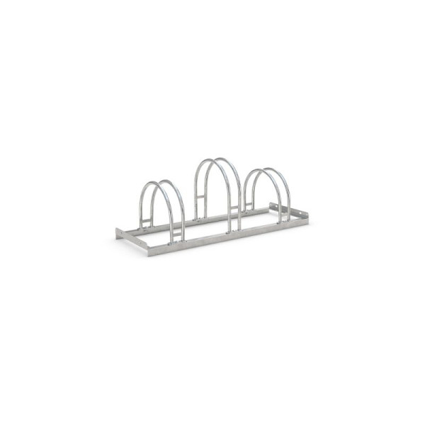 Stein HGS Fahrradständer Bogenparker Typ 5000, einseitige Radeinstellung 90°, 3er/Länge: 1050mm/ohne Farbe, 5053