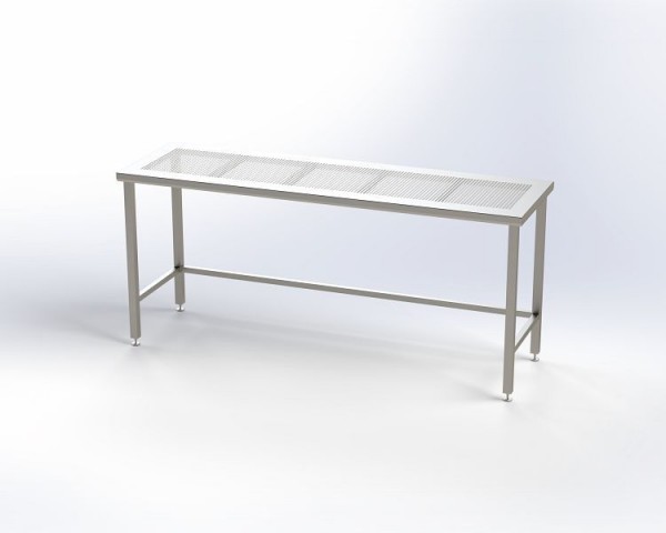 KEK Reinraumtisch mit gelochter Arbeitsplatte, BxTxH: 1600 x 800 x 900 mm, 5372234100