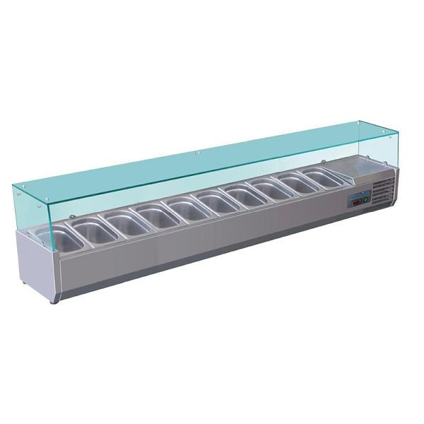 Polar Serie G Aufsatzkühlvitrine 10 x GN1/4, R600a, G611