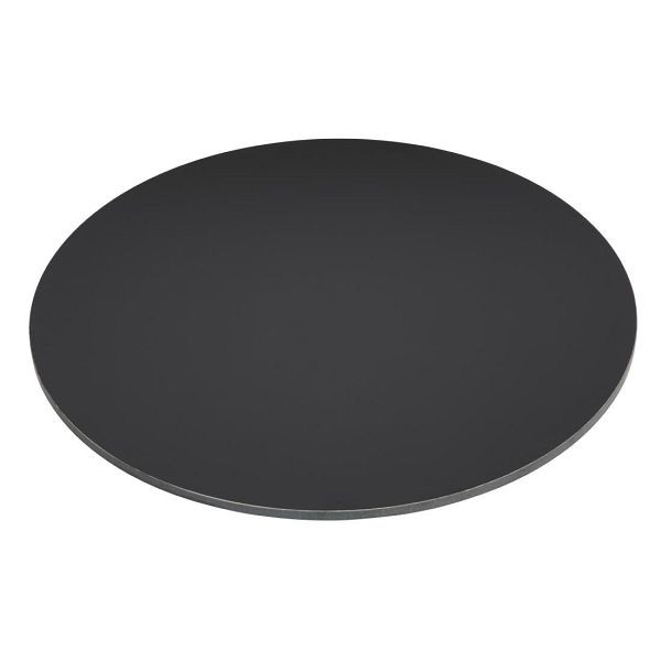 Bolero Matte Black Runde Tischplatte für draußen 600mm, FU531