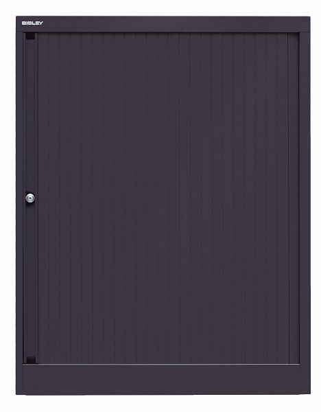 Bisley Rollladenschrank EuroTambour, 2 Fachböden, 2,5 OH, Rollladen schwarz, Korpus schwarz, ET408102S5633