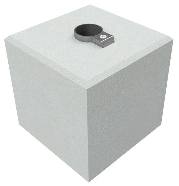 Schake Betonklotz mit Bodenhülse mit Feststellvorrichtung, für Rohre d=60mm, 3F160