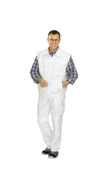 Planam Canvas 320 Weste, reinweiß/reinweiß, Größe S, 2162044