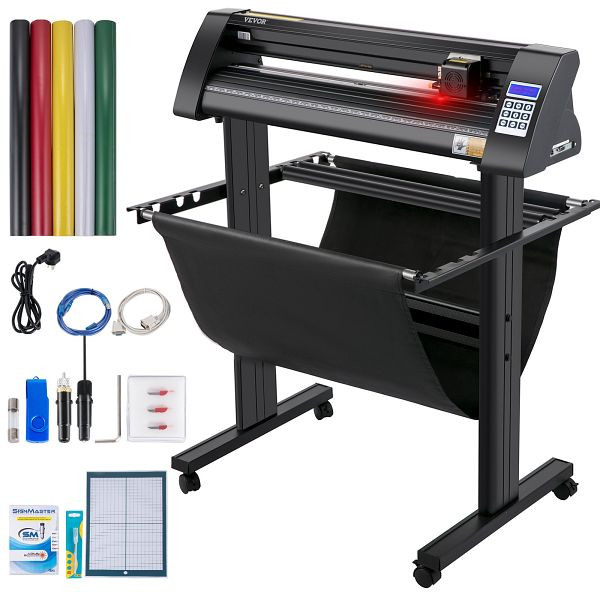 VEVOR Vinyl Schneideplotter 870 mm Folienschneider Leistung 95 W Spannung AC 85-264 V, KZJRJBZDDZJOCRO4RV2