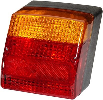 HELLA Heckleuchte, Glühlampe, 12V, Anbau/geschraubt, Lichtscheibenfarbe: rot/gelb, Stecker: Rundstecker, links, 2SE 996 030-011