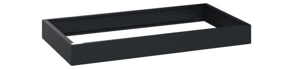 C+P Unterbauten Classic PLUS, C auf 100 mm hohem Sockel, Schwarzgrau, 100 x 1000 x 500 mm, Stahl-Sockel, 08000-7001005 S10001