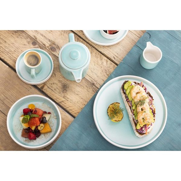 Olympia Fondant Tasse Aqua 85,5ml (6 Stück), die Farbgebung sorgt für frischen Wind, CU182