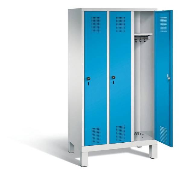 C+P Spind Evolo, H1650xB900xT500mm, Farbe: Lichtgrau / Lichtblau, 480106-30 S10021