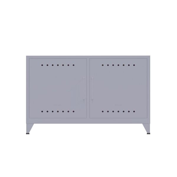 Bisley Fern Sideboard, inkl. 1 festen Fachboden, Kabeldurchlass und Klett-Halter, 656 lilac, FERCAB656