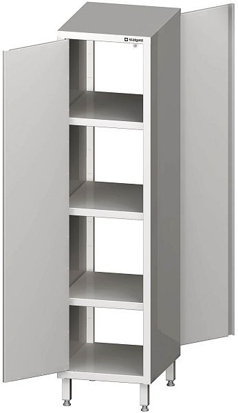Stalgast Durchreiche-Hochschrank mit Flügeltüren, 700x500x2000 mm, verschweißt, VHK07504