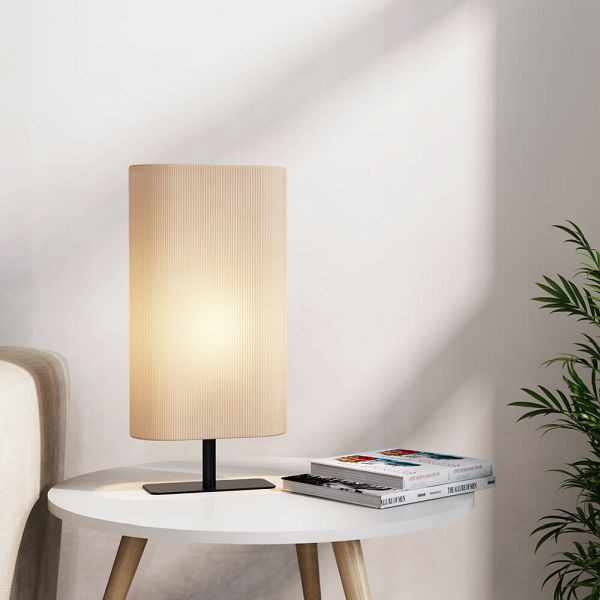 HOME DELUXE Große Tischlampe SUKO, Beige, 61101, 4058166320056