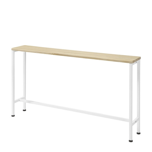 SoBuy Konsolentisch Flur Hell Eiche 120x20x65cm, Industriell, FSB19-Z