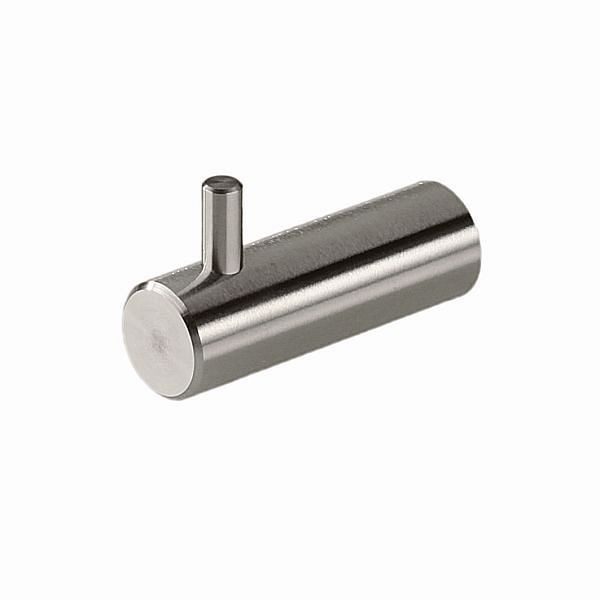 Air Wolf Kleiderhaken, Serie Delta, H x B x T: 25 x 15 x 45 mm, Edelstahl gebürstet, 60-850