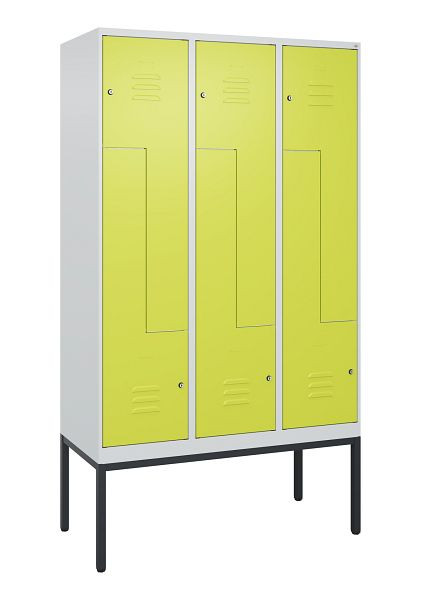 C+P Z-Spind Classic PLUS, Gestell, 6 Abteile, 2120x1200x500mm, 7035/0024, Zylinderschlösser, 0800337-326 S10025