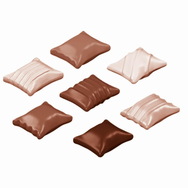 Schneider Schokoladen Form - italienische Ravioli 6 Figuren, 275x135x24 mm - Doppelform recto/verso// 36x28x9 mm, 2x6 gr, 2x6 Stück, 421597