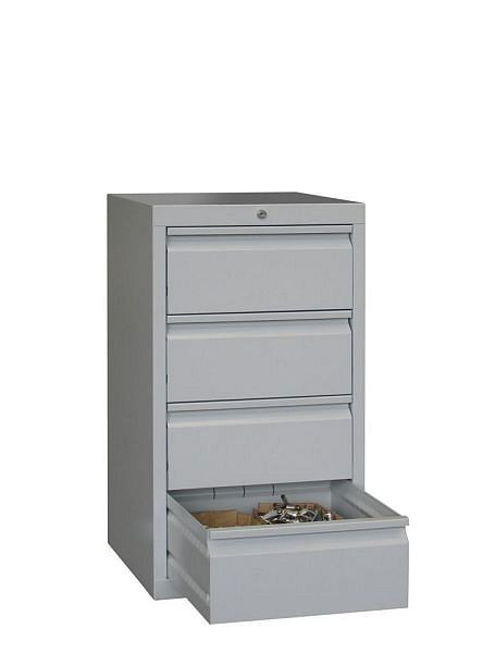 Pavoy Schubladenschrank Gleitführung, 900/500/500, Zylinderschloss, 1 Reihe, 4x200, 43444-050-004-910735
