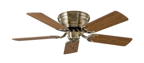 CasaFan Deckenventilator Classic Flat 103-III Messing antik-Eiche antik/Buche, 5103041