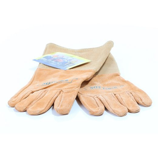 ELMAG 5-Finger-Schweißerhandschuhe WELDAS 10-1003 XL, WIG/TIG aus Schweins-Vollleder, Länge: 35 cm, Größe 9, 5 (1 Paar), 59135