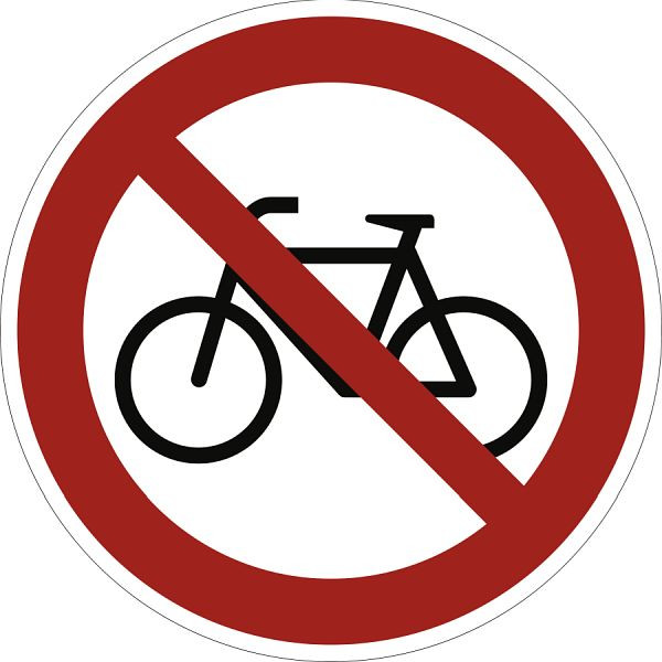 Moedel Verbot für Radfahrer, Aluminium, Ø 400 mm, 98950, 4060081039098