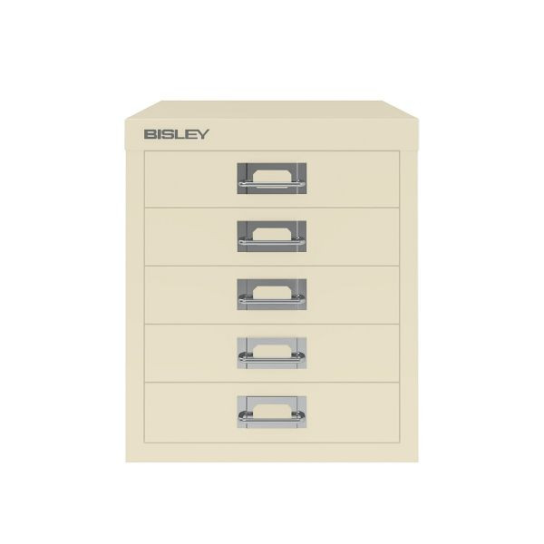 Bisley MultiDrawer™, 5 Schubladen à H 51 mm, DIN A4, 669 hellelfenbein, L125669
