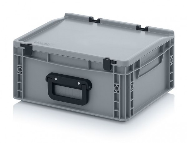 Auer Eurobehälter Koffer 2GL 2 Griffe auf der Längsseite, LxBxH: 40 x 30 x 18,5 cm, ED 43/17 2GL