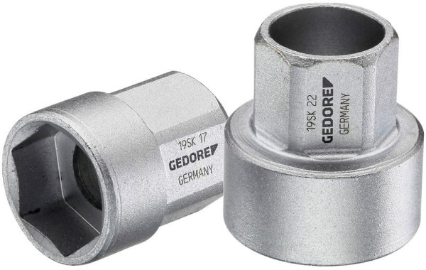 GEDORE 13 mm Steckschlüsseleinsatz 1/2", 6-kant, kurz, 2225875