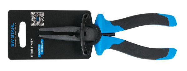 SW-Stahl Spitzzange, gebogen, 200 mm, Chrom-Vanadium-Stahl, 40746SB