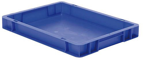 Bedrunka+Hirth Transport-Stapelkästen, grau, Maße in mm (BxTxH): 400 x 300 x 75, 075750205