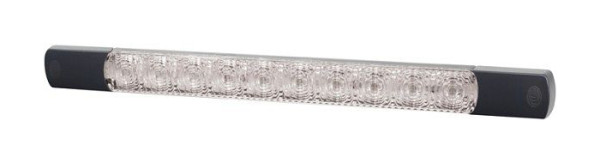 HELLA Blinkleuchte, Strip Lamp, LED, 24V, Anbau/geschraubt, Scheibenfarbe: glasklar, 2500mm, vorne, senkrechte Befestigung, 2BA 980 888-611