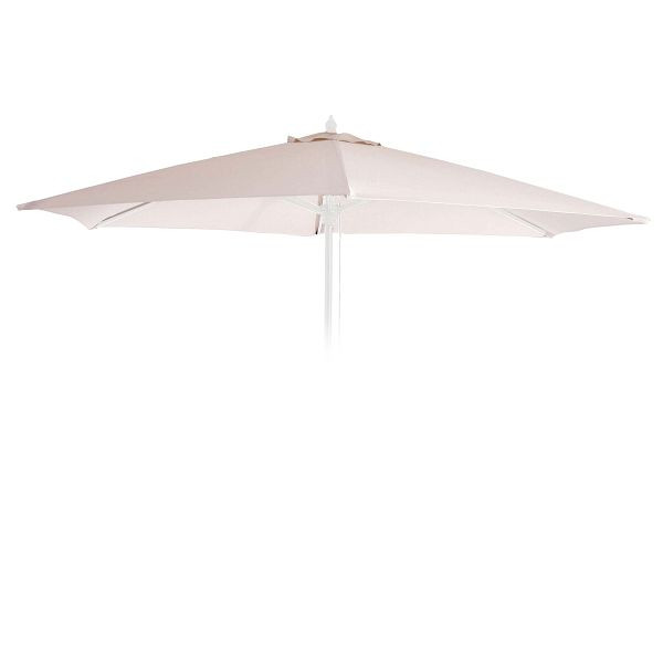 Mendler Ersatz-Bezug für Sonnenschirm Florida, Sonnenschirmbezug Ersatzbezug, Ø 3m Polyester 6 Streben, creme, 70427
