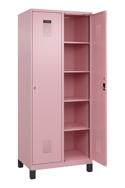 C+P Wäsche-Spind Evolo PLUS, mit Füßen, 2 Abteile, 1950x800x500mm, 3015/3015, Verschluss Zylinderschloss, Ablageböden 8, 049010-22B S10051