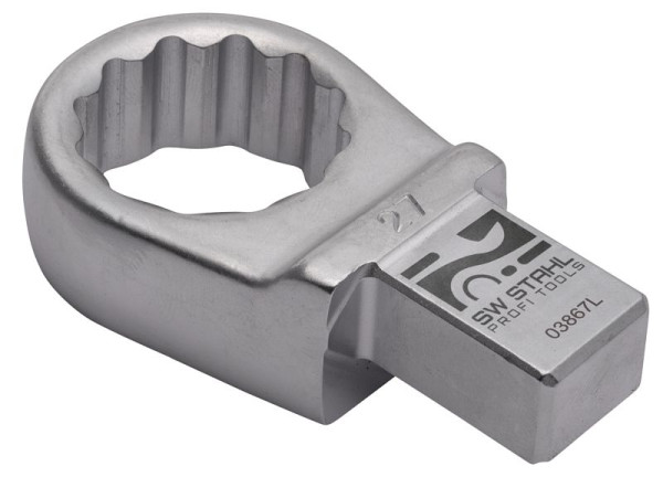 SW-Stahl Einsteck-Ringschlüssel, 27 mm, SW 27 Einsteckvierkant 14 x 18 mm, 03867L