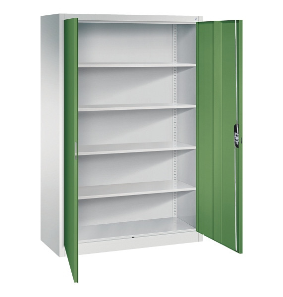C+P Büroschrank Acurado, H1950xB1200xT500mm, 7035/6011, 9480-000 S10936