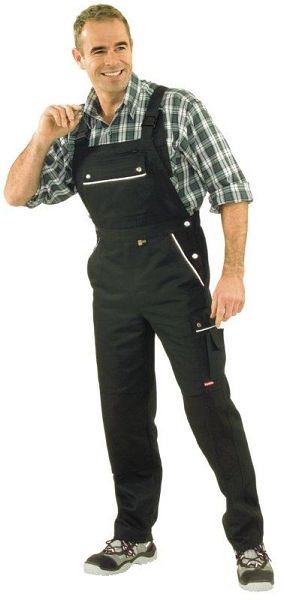 Planam Canvas 320 Latzhose, schwarz/schwarz, Größe 56, 2134056