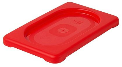 Contacto GN-Deckel 1/9, rot aus Polypropylen, 5525/199