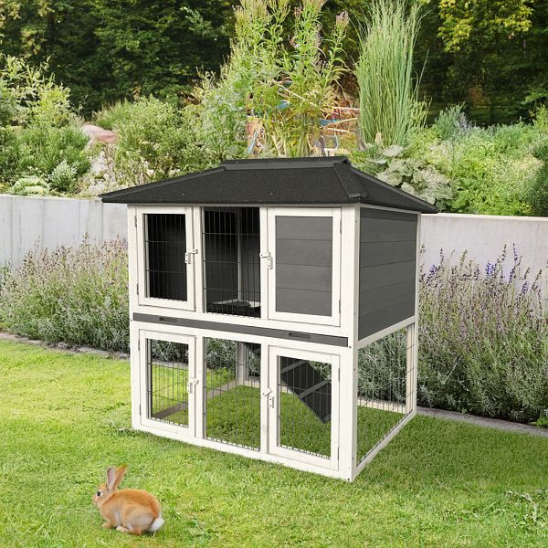 HOME DELUXE Kaninchenstall TOCA, 115 x 115 cm, 71959