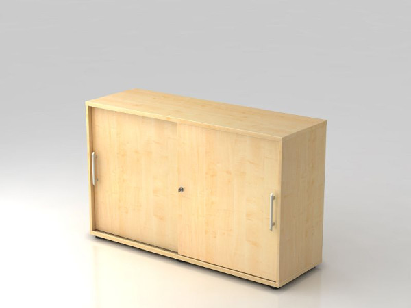Hammerbacher Schiebetürschrank 2OH 120cm Relinggriff Ahorn/Ahorn, 120x40x74,8 cm (BxTxH), V1752S/3/3/RE