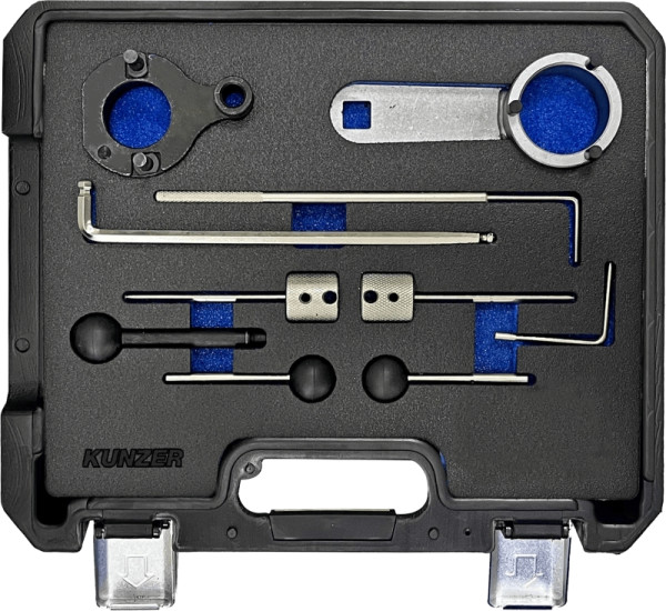 Kunzer Motor-Einstellwerkzeugsatz AUDI/VW/SEAT/SKODA Für Reparaturarbeiten an 1.4-, 1.6- und 2.0- Liter-VAG-TDI-Common-Rail-Motoren, 77M809