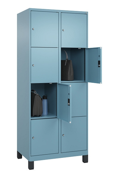 C+P Schließfachschrank Evolo PLUS, mit Füßen, 8 Fächer, 1950x800x500mm, 0010/00, 049010-224 S10021