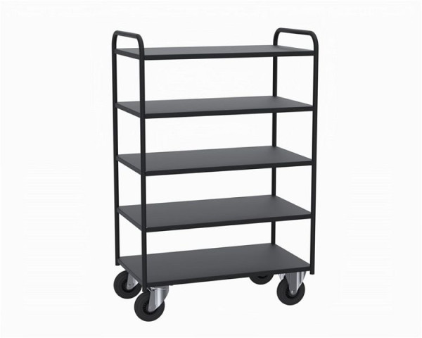 Kongamek Blechwagen hoch 5 Regale U-Rand, Etagenwagen mit 5 Böden, vollständig geschweißt, KM4145-S