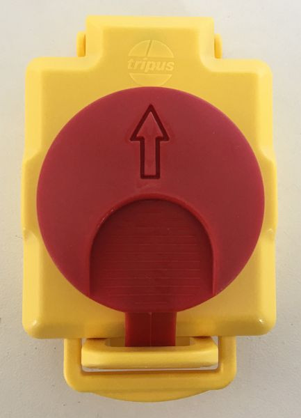 ELMAG Schalterabdeckung (NOT/AUS), zu CREUSEN Schleifmaschinen, 9601015