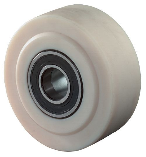 BS Rollen Polyamidrad, Rad-Breite 80 mm, Rad-Ø 400 mm, Tragfähigkeit 9000 kg, Lauffläche/Radkörper Polyamid gegossen, Kugellager, B16.401