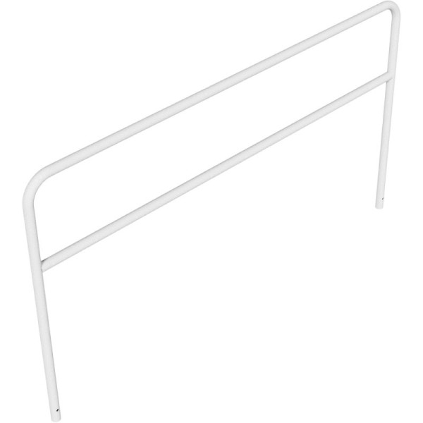 Stein HGS Anlehnbügel/Absperrbügel -Sylt-, 1400mm/2500mm, ohne Farbe, mit Querholm, Bügel: Ø 48 mm, 21945