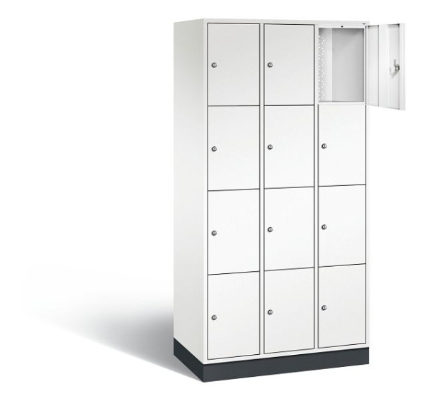 C+P Schließfachschrank Intro, H1950xB920xT490mm, Farbe: Verkehrsweiß, 8470-301 S10150