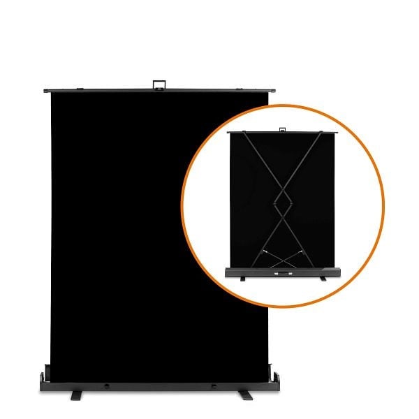 Walimex pro Roll-up Panel Hintergrund schwarz 155x200, 23076