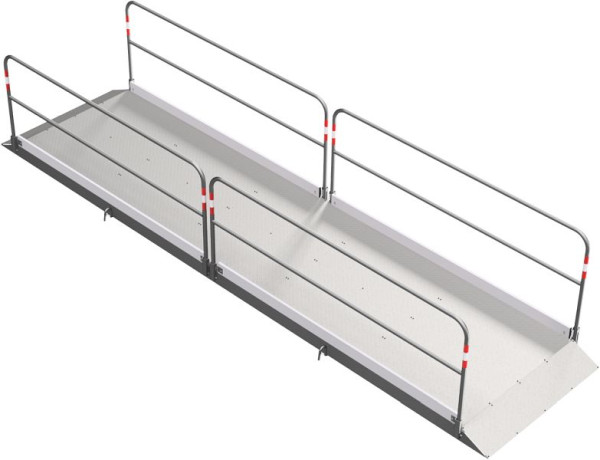Schake Grabenbrücke aus Aluminium mit Bodenplatte aus Stahl, Breite: 1,30 m, Länge: 5,00 m, 2027513