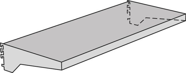 Kerkmann Fachboden mit Konsolen Univers, B 750 x T 300 mm, lichtgrau, 52892711